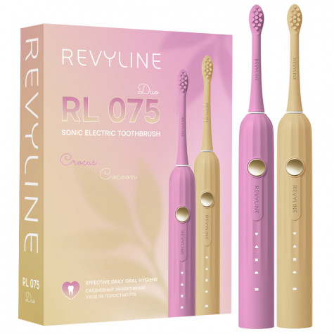 Набор электрических зубных щеток Revyline RL 075 DUO Сrocus + Сocoon