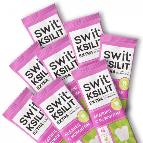 Леденцы на палочке Swit by Revyline Ksilit Extra Груша, 8 шт.