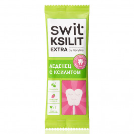 Леденец на палочке Swit by Revyline Ksilit Extra Клубника, 1 шт.