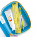 Дорожная косметичка прозрачная, голубая